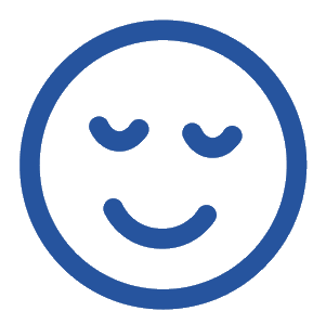 Content smiling face