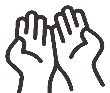 Raised hands